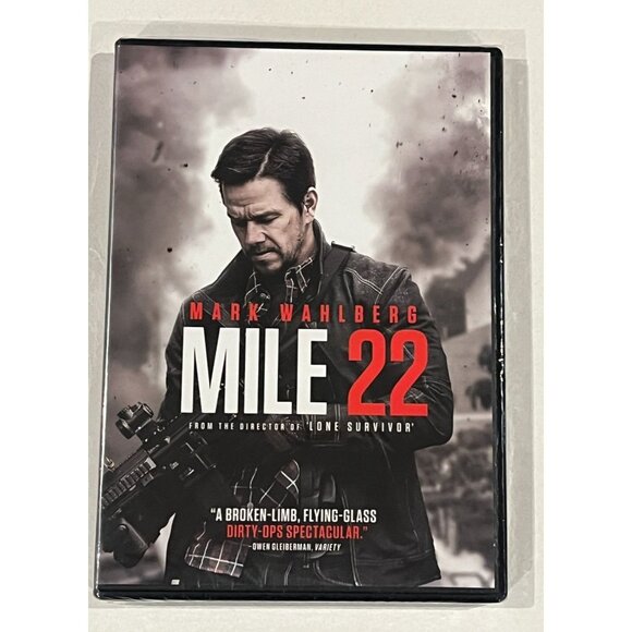 Mile 22 DVD Movie Mark Wahlberg Action Adventure Mystery Suspense Thriller Film - Picture 1 of 5